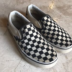 Women’s size 7.5 checkerboard Vans